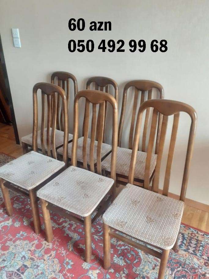 seller.az 6 ədəd Oturacaq stullari döşəkli